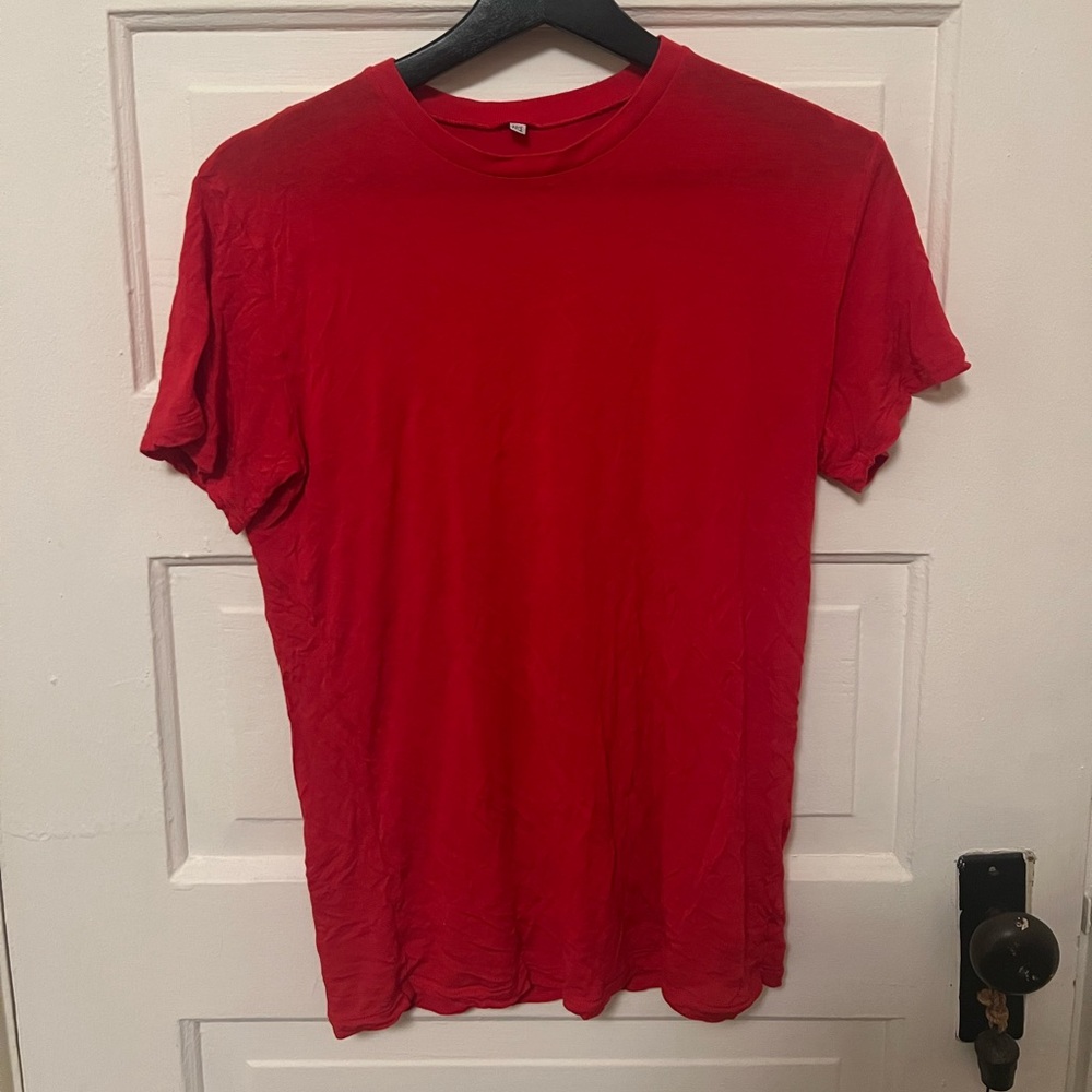 BASERANGE red bamboo tee shirt
